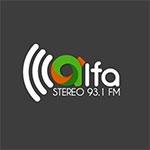 Alfa Stéreo 93.1 FM | Station Logo