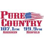 Pure Country 107.1 & 99.9 - KKAA | Station Logo