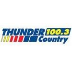 Thunder 100.3 - WCTH | Station Logo