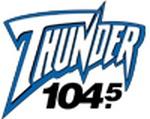 Thunder 104.5 - WGRX | Station Logo