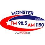 Monster Radio FM 98.5 AM 1150 - WGGH | Station Logo