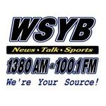 WSYB 1380 AM & 100.1 FM - WSYB | Station Logo